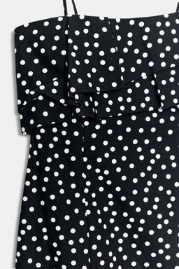 VESTIDO MINI LUNARES / Negro / Blanco - Zara фото 6