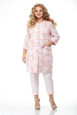 Пальто БелЭльСтиль 841 клетка серая  фото 4