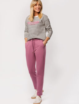 VILATTE / Брюки из футера-двухнитки с премиальной фурнитурой