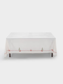 Скатерть, 170х250 см, полиэстер, бежевая, Елка с подарками, Festival - Anna lafarg фото 2