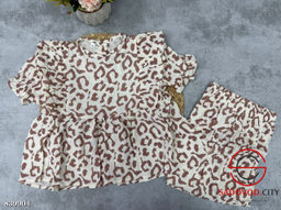 Шорты+футболка из муслина для девочек