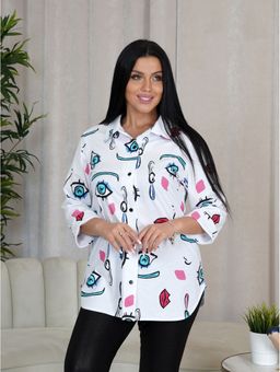 Жанетта туника женская (полоса синий) - Lovetex фото 16