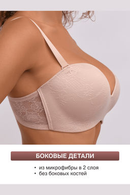 Бюстгальтер балконет OIRO без косточек Snowdrop 1317006