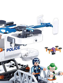 Конструктор Полиция «Вертолет», 161 деталь