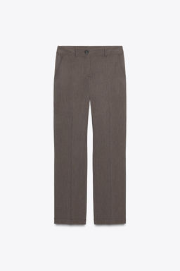 STRAIGHT-LEG TROUSERS WITH TOPSTITCHING - Zara фото 6