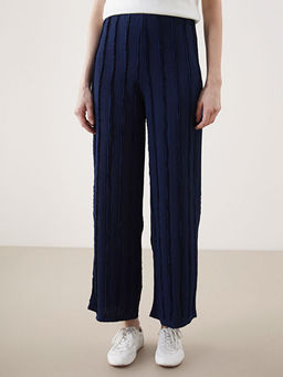 Beli Lastikli Dokulu Geni? Pa?a Kad?n Pantolon