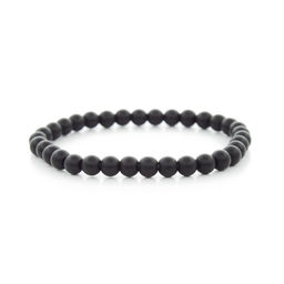 Браслет Классика 6мм шунгит длина 17см