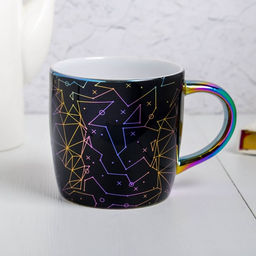 Кружка керамическая «Детка, ты космос», 300 мл, цвет чёрный