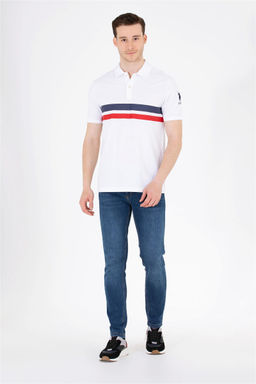 Мужская белая футболка с воротником-поло Неожиданная скидка в корзине - U.s. polo assn фото 5