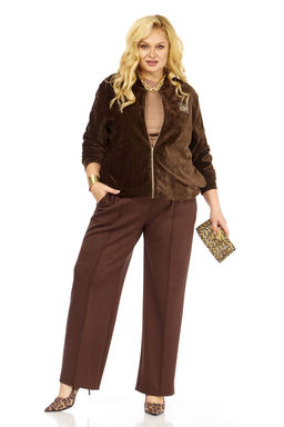 Костюм Элль стиль 2432 коричневый  фото 3