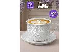 Чайная пара 2 пр. 450 мл 14*11*8,5 см Лоза, фарфор