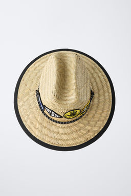 6-14 YEARS/ BODY GLOVE  STRAW-EFFECT PATCH HAT