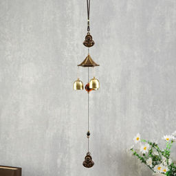 Музыка ветра металл «Хотей», 3 колокольчика, 42 см