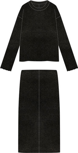 свитшот+юбка 2ЖСЮ5803303 - Апрель фото 3