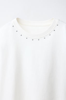 CAMISETA FLECOS Y TACHAS / Blanco