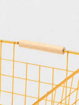 Корзина для хранения «Доляна. Голден», 29.5×22×12.5 см, золотистая