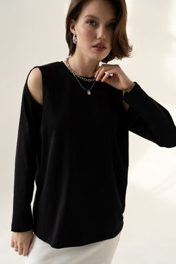 Лонгслив из хлопкового трикотажа с лайкрой - Solo mio фото 5