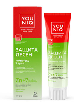 YOUNIQ зубная паста 100гр Защита десен - Grass фото 2