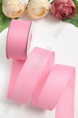 Лента репсовая 4 см*20 ярд "1 сорт" (SF-1349) розовый №255