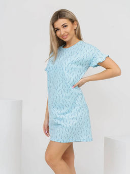 Ночная сорочка женская, цвет голубой