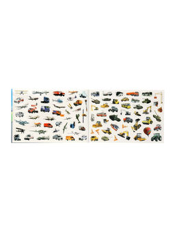 Цена за 2 шт. All Types Of Vehicles Sticker Book 250 Stickers For Kids