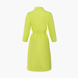 Халат вафельный женский Экономь и Я рукав 3/4, размер 54-56, салатовый, 100% хлопок, 200 г/м²