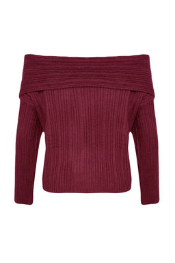 Ekru Yumusak Dokulu Carmen Yaka Triko Kazak TWOAW25KZ00076 - Trendyolmilla фото 28