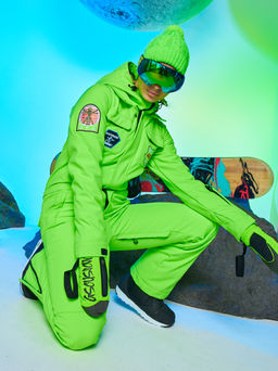 Женский сноубордический горнолыжный комбинезон Alpha Endless Aeternitas 223/2305 FAG - Салатовый  фото 7