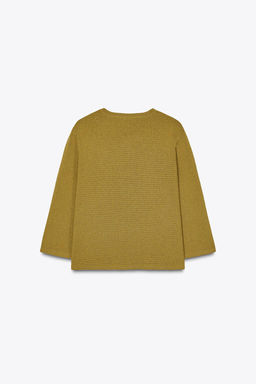 KNIT CARDIGAN WITH GOLDEN BUTTONS - Zara фото 5