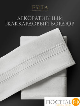 ESTIA МАРТОС бел/мятн К-т полотенец 50х80-2/50х80-2, 100% хлопок, 500 г/м2  фото 5