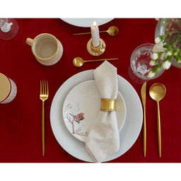 Скатерть Этель Shine 150*250 +/-3см, цв.бордовый, пл. 192 г/м2, хл с ВГМО  фото 10