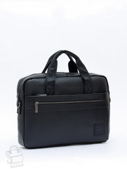 Портфель мужской кожаный 11011Z black Zinimsk
