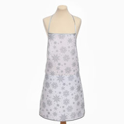 Фартук Доляна Снежинки серебро 70*80 см, 100% п/э  фото 5