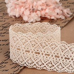 Кружево вязаное, 45 мм, 10±1 м, бежевое