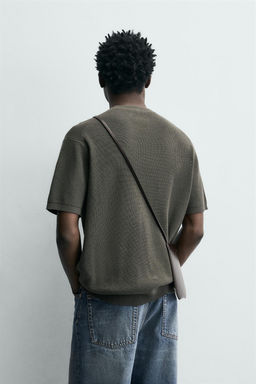 CAMISETA PUNTO PERLADO / Gris oscuro