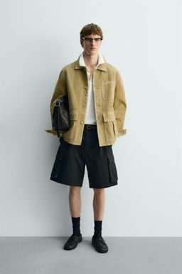 LIMITED EDITION RELAXED FIT CARGO BERMUDA SHORTS - Zara фото 10