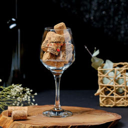 Бокал для вина с надписью «В семье не без винишка», 350 мл