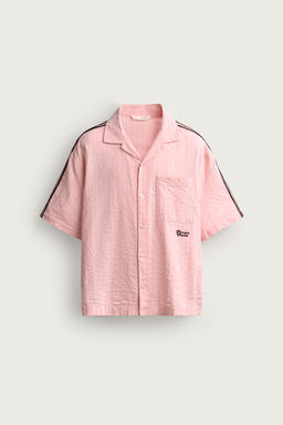 CAMISA BANDAS BORDADO CONTRASTE / Rosa - Zara фото 8