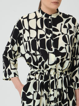 Платье из вискозы с принтом