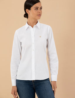 Beyaz Slim Fit Uzun Kollu G_mlek