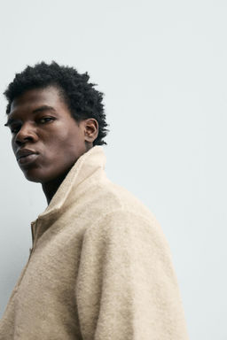 TEXTURED QUARTER-ZIP SWEATSHIRT - Zara фото 5