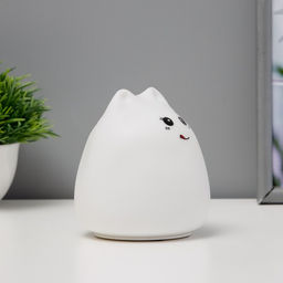 Фигурка световая RISALUX «Антистресс мякиш кошечка», LED-ночник, RGB, от батареек, 3×ААА, 9.5×9.5×10.5 см