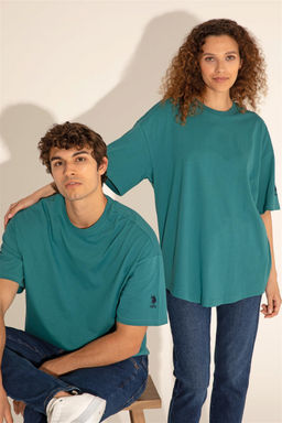 Мужская темно-зеленая футболка