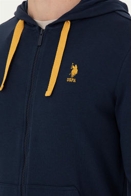 Мужской темно-синий вязаный кардиган - U.s. polo assn фото 7