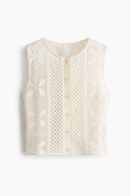 Top efecto crochet