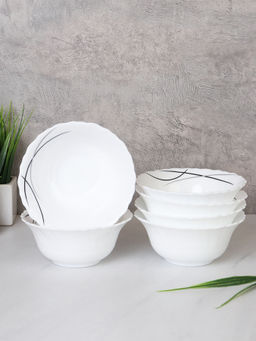 Набор салатников 6 штук 300 мл 125 мм / LHBW-50XN (7267-2) /уп 12/ Полосы классика - Галеонтрейд фото 2