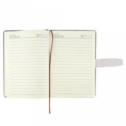 Ежедневник недатированный 14,2х21см "Одуванчик" 112 листов, в линейку, сшитый внутренний блок, с закладкой, обложка кожзам, отделочная строчка, тиснение золотом, цвет темно-синий, застежка на магните (Китай)