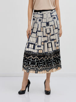 юбка плиссированная с абстрактным узором - Glenfield фото 7