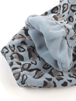 003 LT. BLUE/LEOPARD Костюм спортивный зимний женский (95% хлопок, 5% полиэстер)