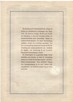 Облигация 4,5% 1000 рейхсмарок 1937 года Германия
